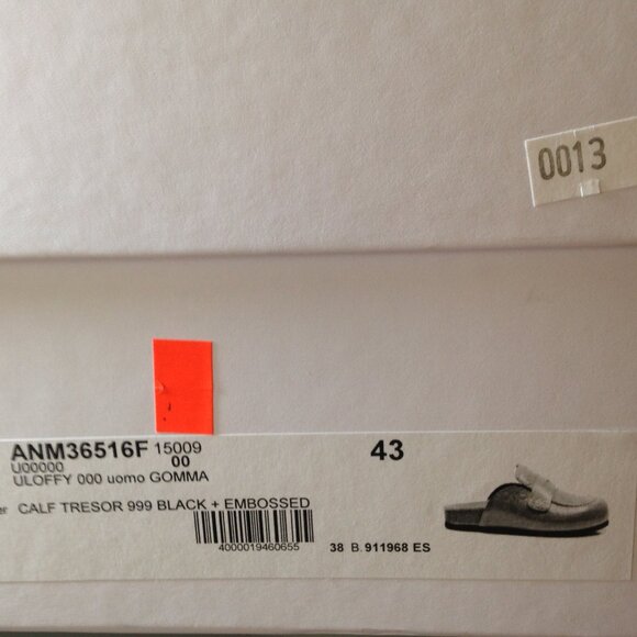 JW Anderson Embossed Calf Loafer Mule Black EU 44 NWT main image 6